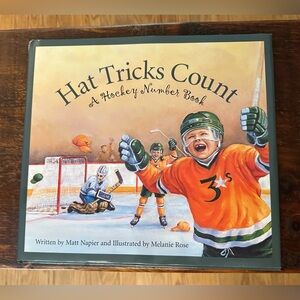 ✅3 for $25 - Hat Tricks Count: A Hockey Number Hardcover Book - by Matt Napier
